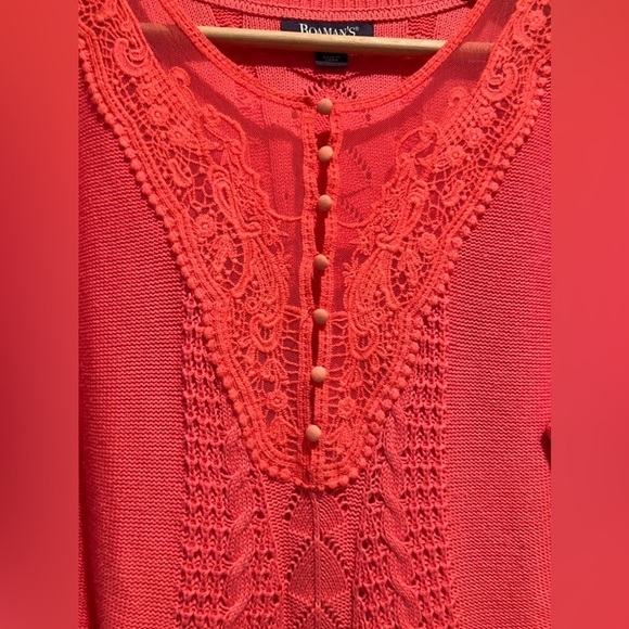 Roamans 14/16 cotton blend sweater. - Picture 2 of 5